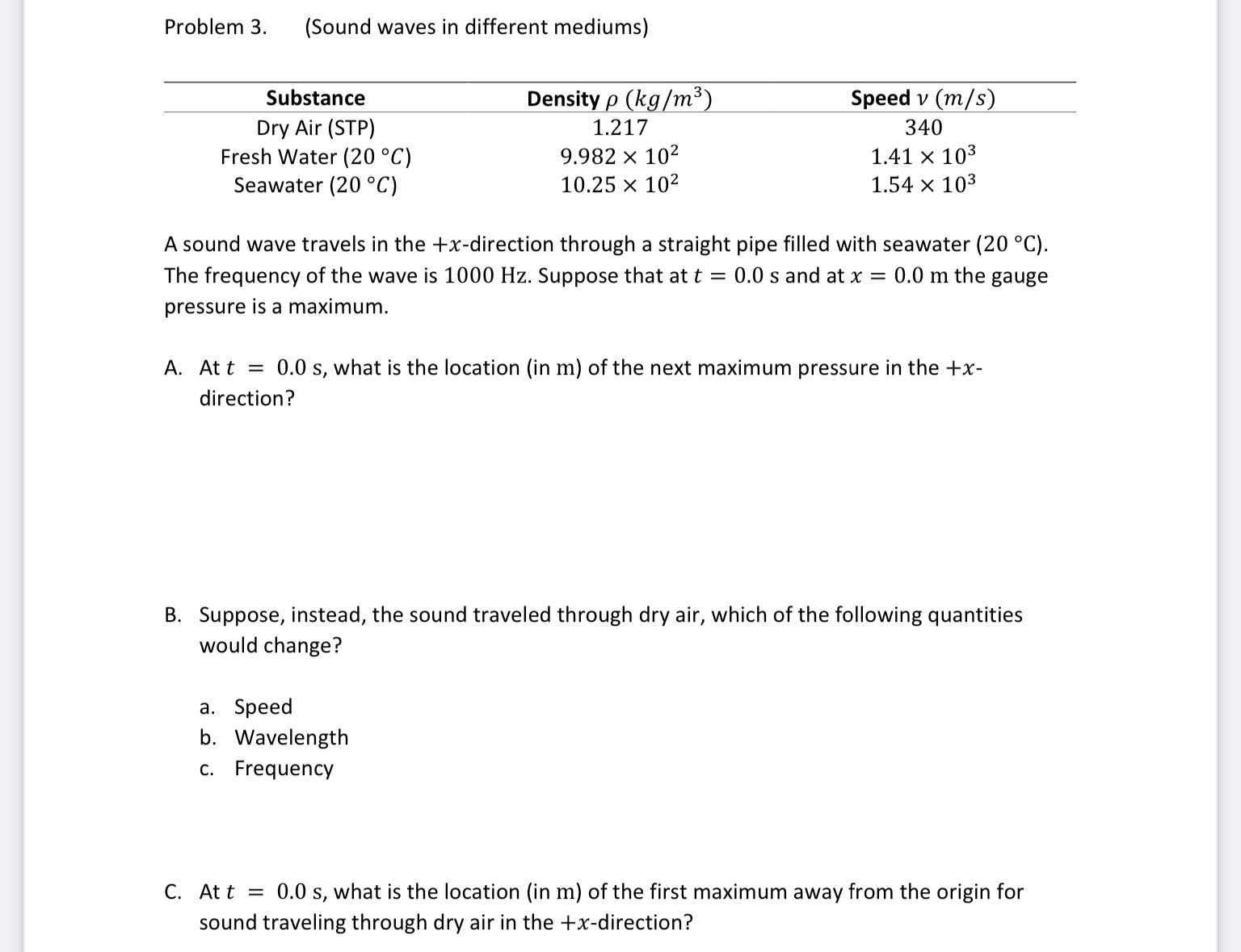 such a person? Use units of dB. B. 5.0 m from such