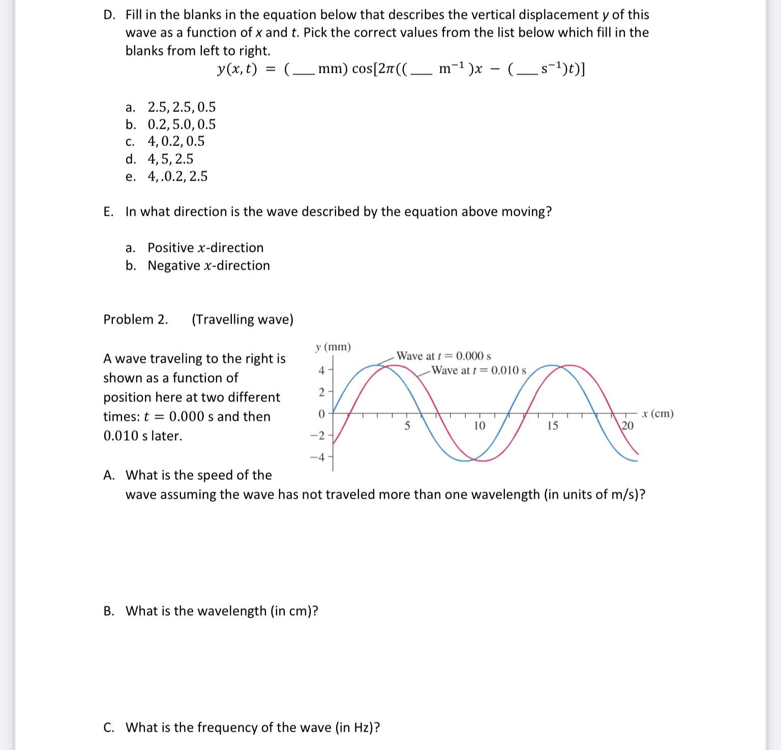 a person? Use units of dB. C. How far from the person
