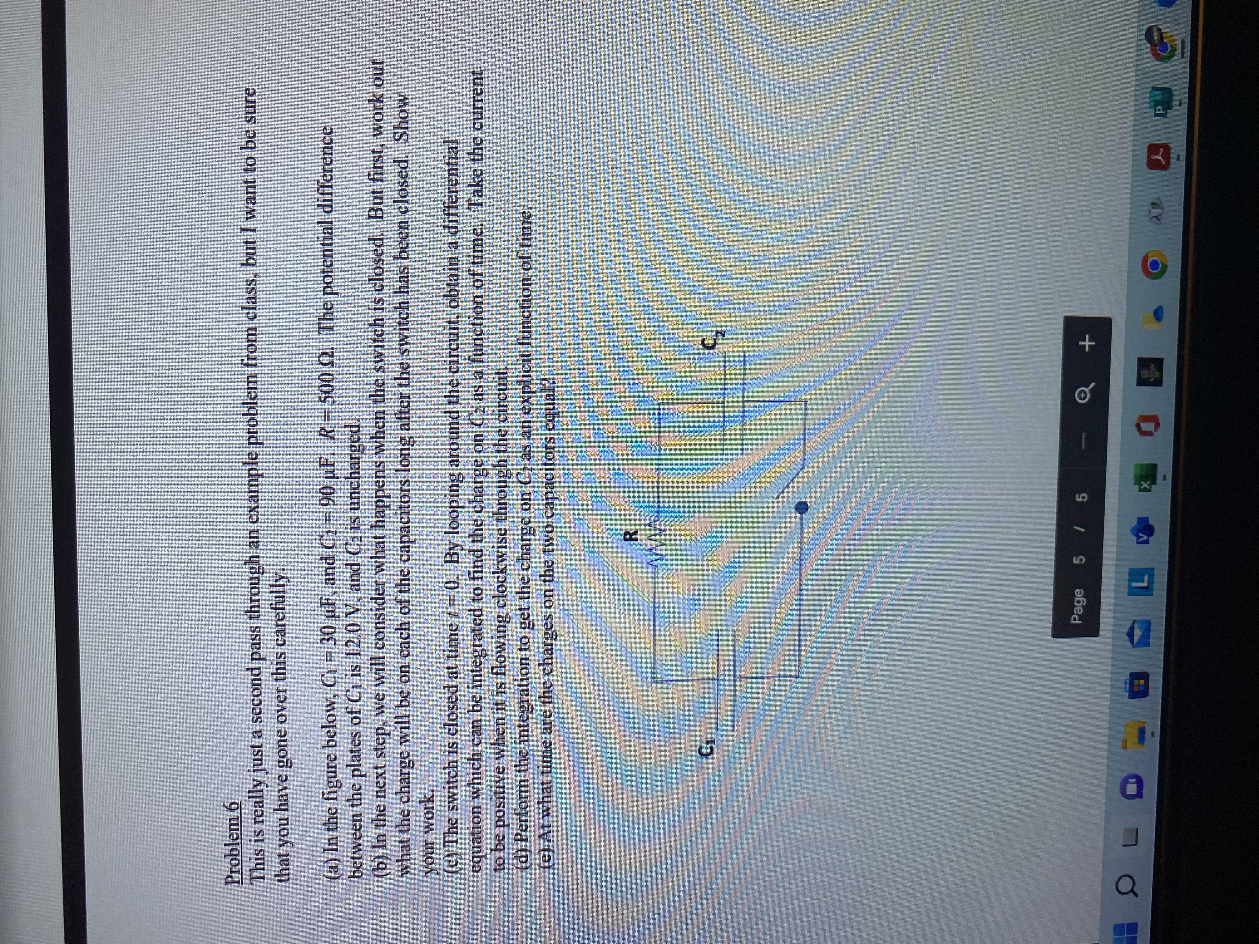 Problem 6 This is really just a second pass through an