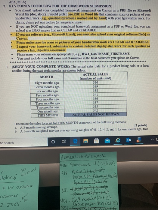  PLEASE HELP!!! . APA, MLA) 7. KEY POINTS TO FOLLOW FOR