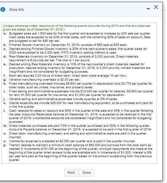 for any zero balances. Round all amounts entered into the cash budget