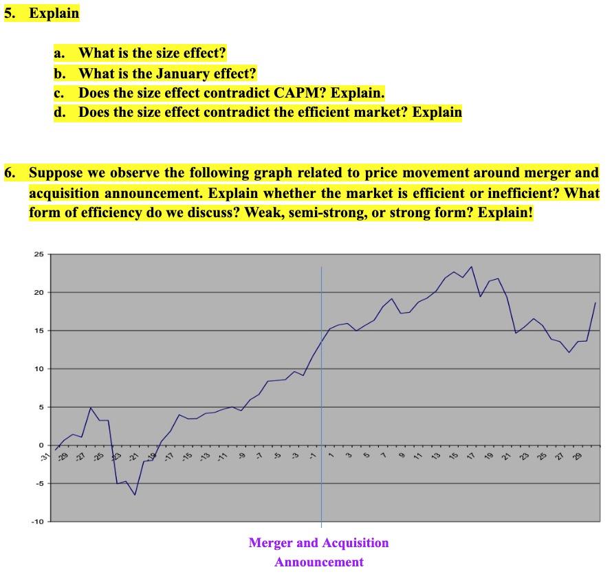  5. Explain a. What is the size effect? b. What is