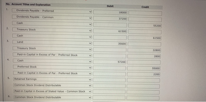 Company reported the following amounts in the stockholders' equity section of its