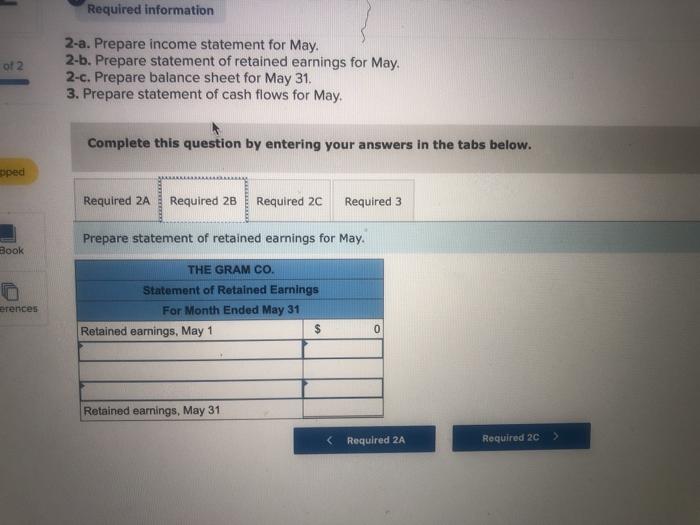 Save 12 Part 2 of 2 Required information Problem 1-7A Analyzing transactions