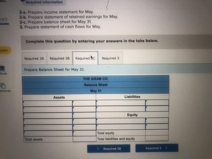 and preparing financial statements LO P1, P2 [The following information applies to