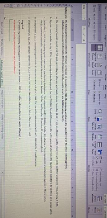 Need help question a through E TI In Page Layout TOM HVIEW