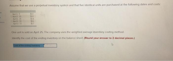 cost of $7 per unit On August 3, the company purchased 16