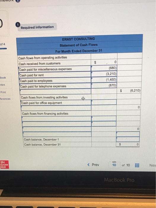 Information Use the following Information for the Exercises below. (Algo) {The Yollowing