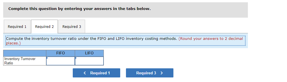 the following: Inventory, December 31, using FIFO 38 Units @ $14 =