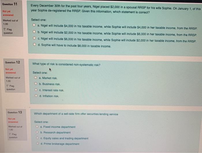 please answer all Question 11 Every December 30th for the past four