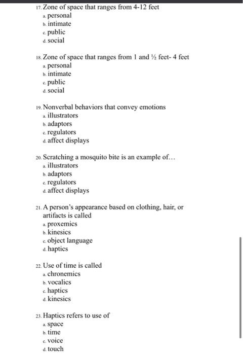 called 2 silent speaking b. verbal communication c. interpersonal communication 4. nonverbal