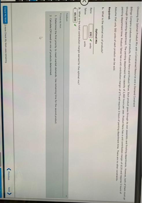  Choosing the optimal Product Mox with a constrained Resource and a