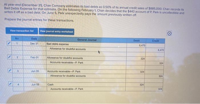  I got the wrong numbers. for the one under At year-end