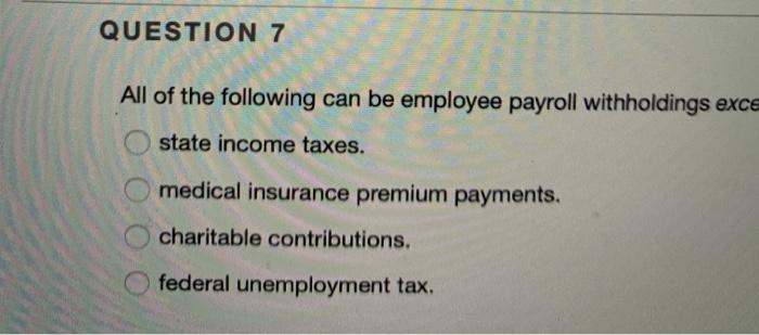 amount of the liability is known. QUESTION 4 Sales Tax Payable is
