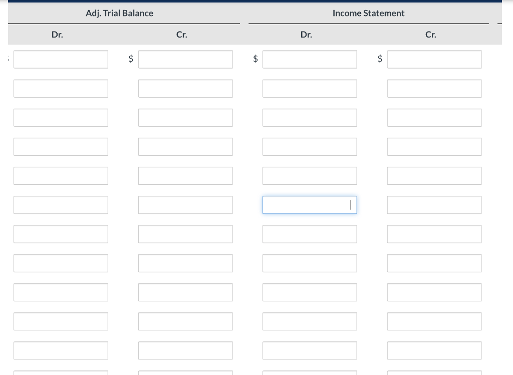 end of the company's fiscal year. Bramble adjusts its accounts annually and