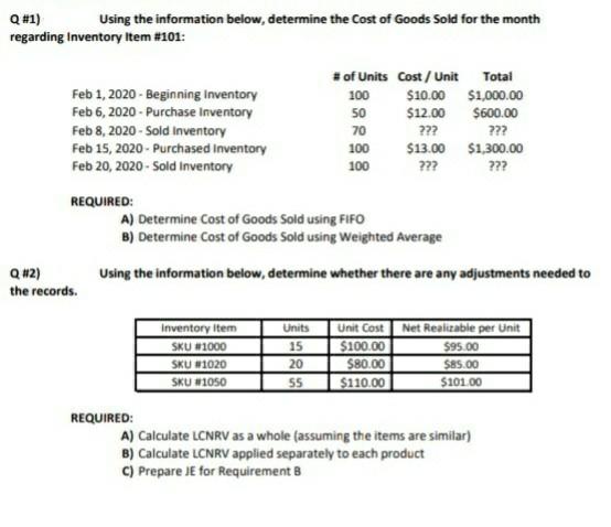  can you help me with both questions please would be appreciated