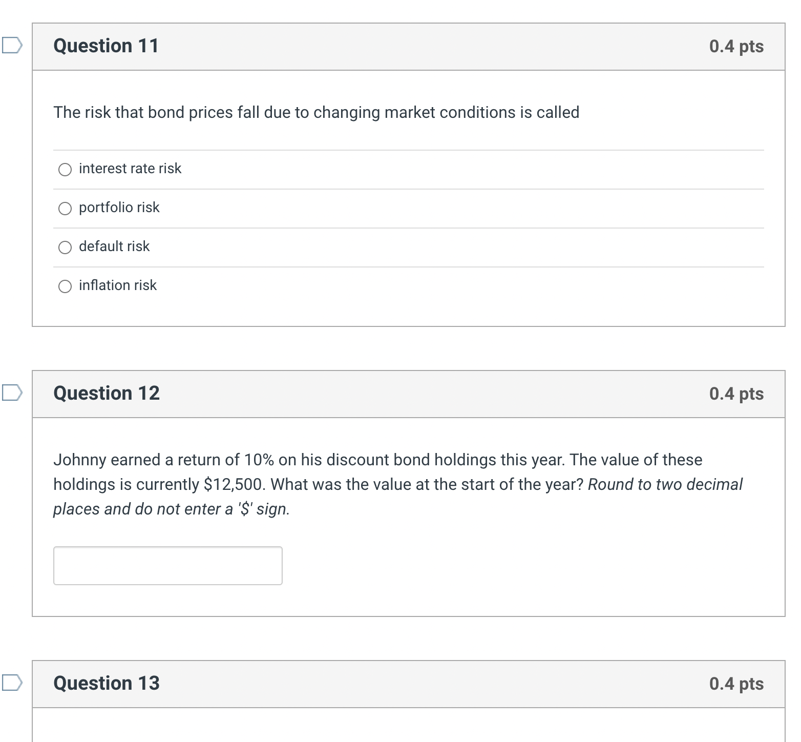 2 0.4 pts Suppose a Treasury bond with 3% coupon rate and
