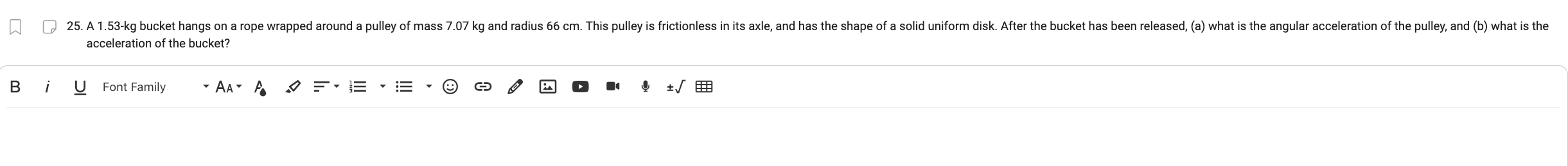 torque on the 2.0-m-long uniform beam shown in Fig. 845. All forces
