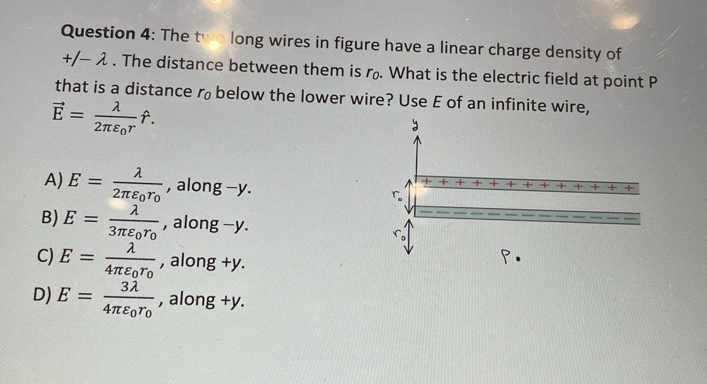 uniform charge density. Compare the electric flux through the surface of that