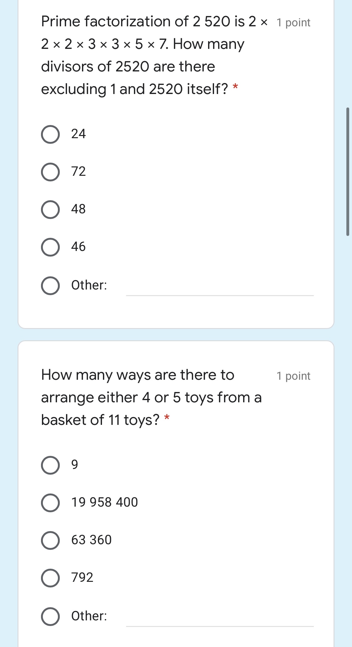 I do not want solution please I want just final answers Prime