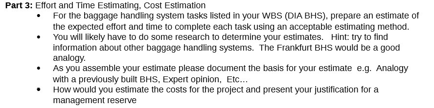 Part 3: Effort and Time Estimating, Cost Estimation I For the