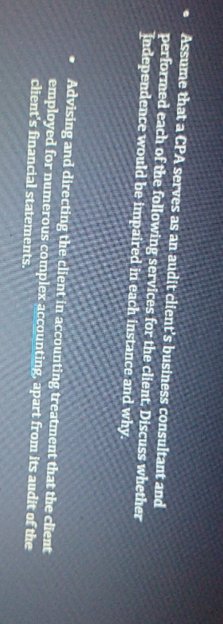 I do not believe that this would be an impairment but I