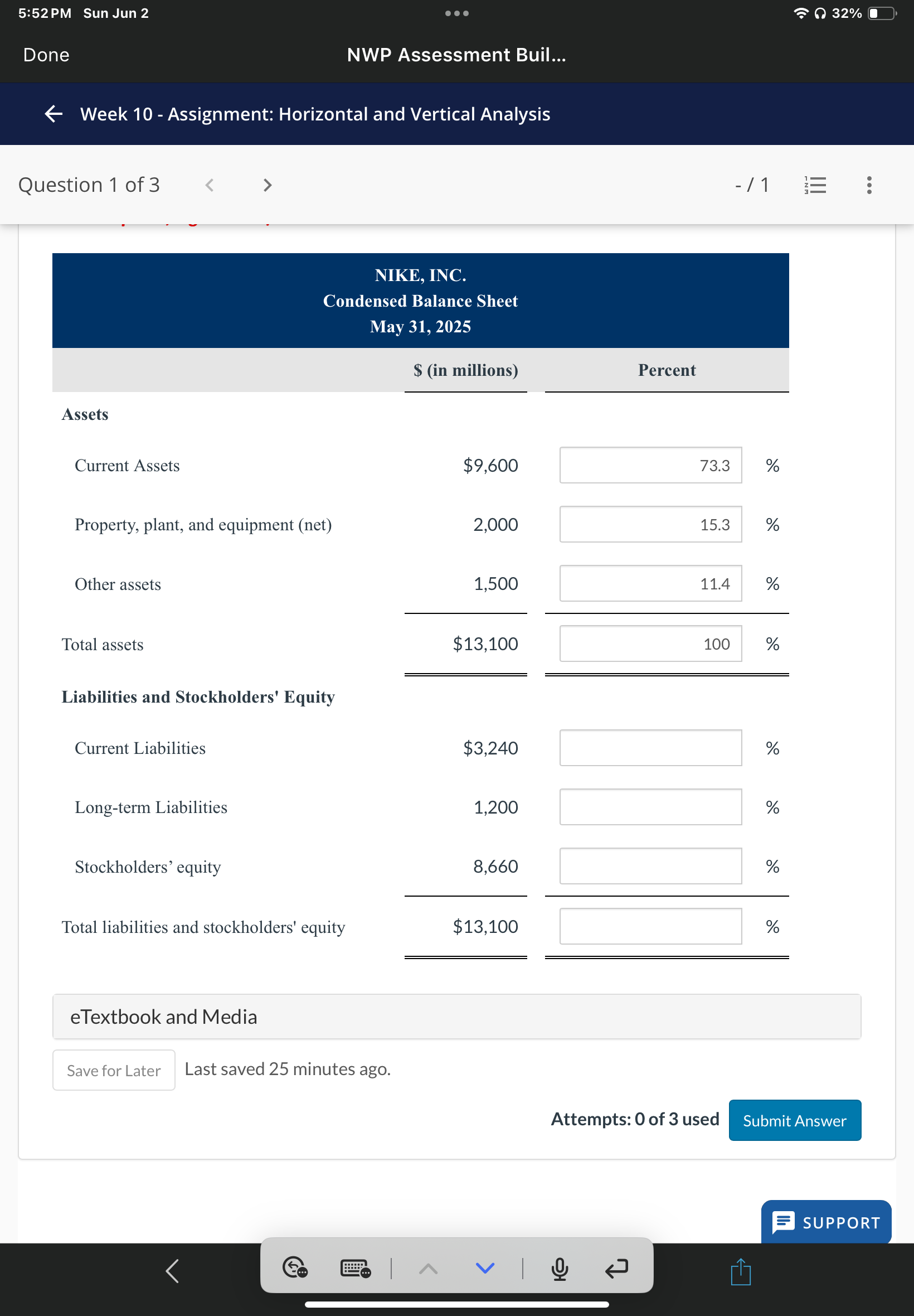 I need help answering these 5:52PM Sun Jun 2 =Q32% @ Done