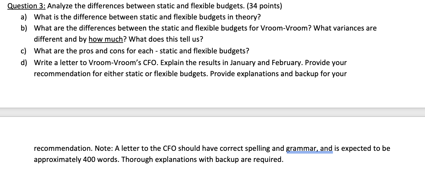 the same initial data. Treat each question separately. Ignore income taxes. Assume
