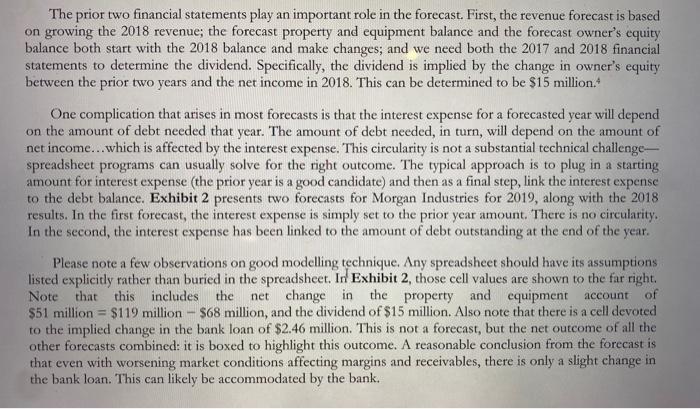 Replicate Exhibit 2 from the note . Do not only type the