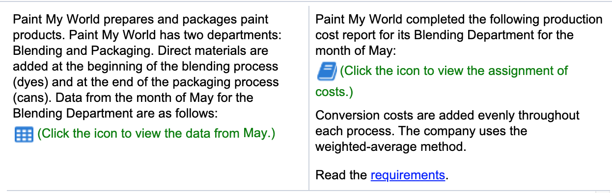 PLEASE ANSWER ASAP SHOWING ALL WORK, THANK YOU!! Paint My World prepares