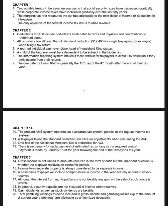 please check all of my work CHAPTER 1 1. Two notable trends