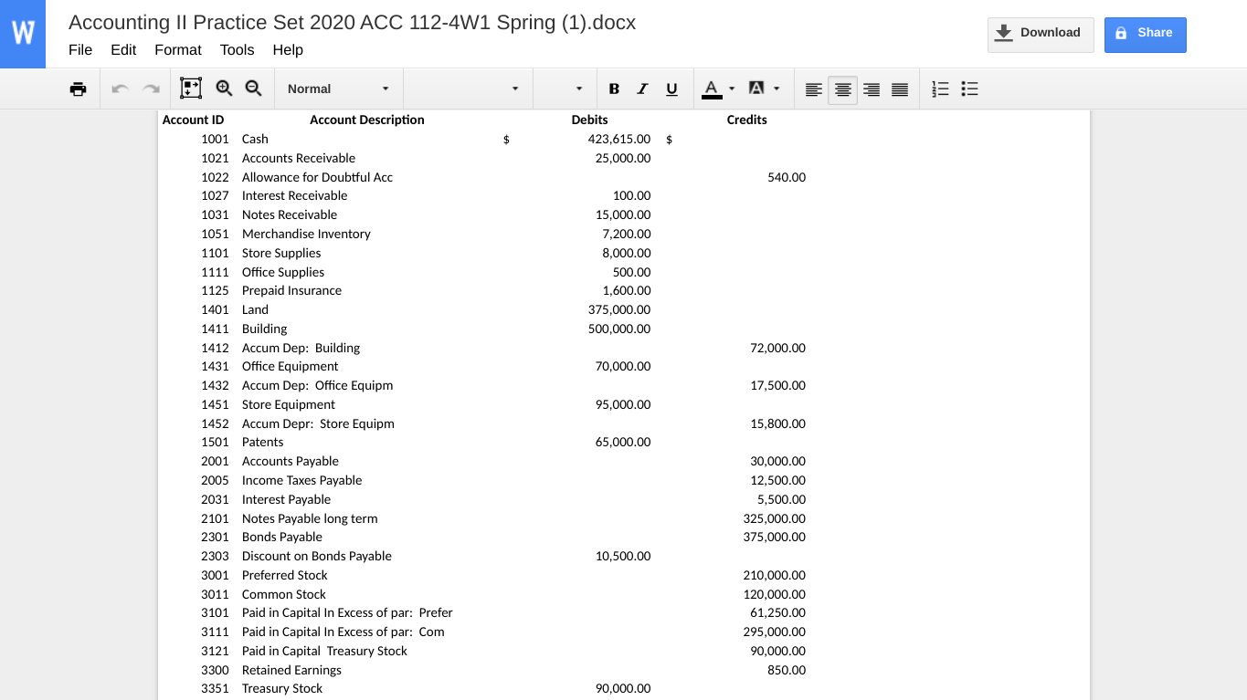 Use the Comparative Balance Sheet you prepared in Required #1, step #3