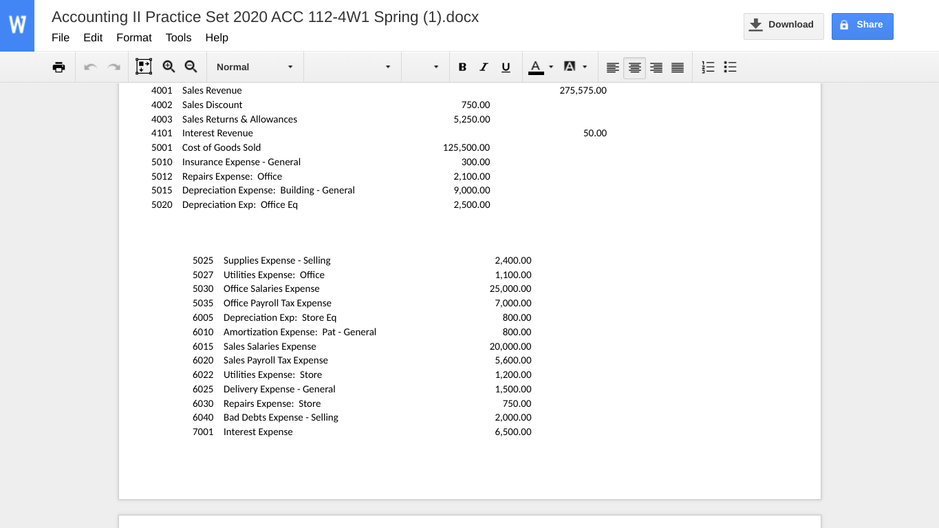 and the following additional information to prepare the Statement of Cash Flows