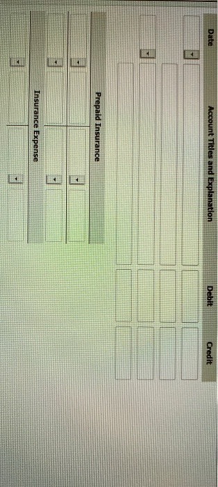 On July 1, 2019, Major Co. pays $15,120 to Mesa Insurance Co.