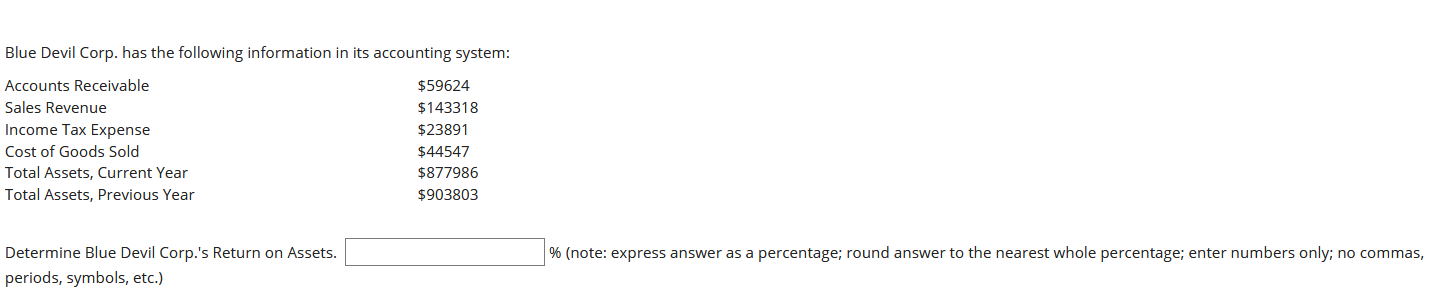 Hello please help me to solve this question. Blue Devil Corp. has