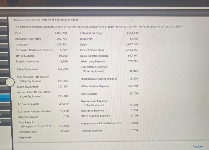 multiple step income statement and balance sheet. Multiple-step income statement and balance