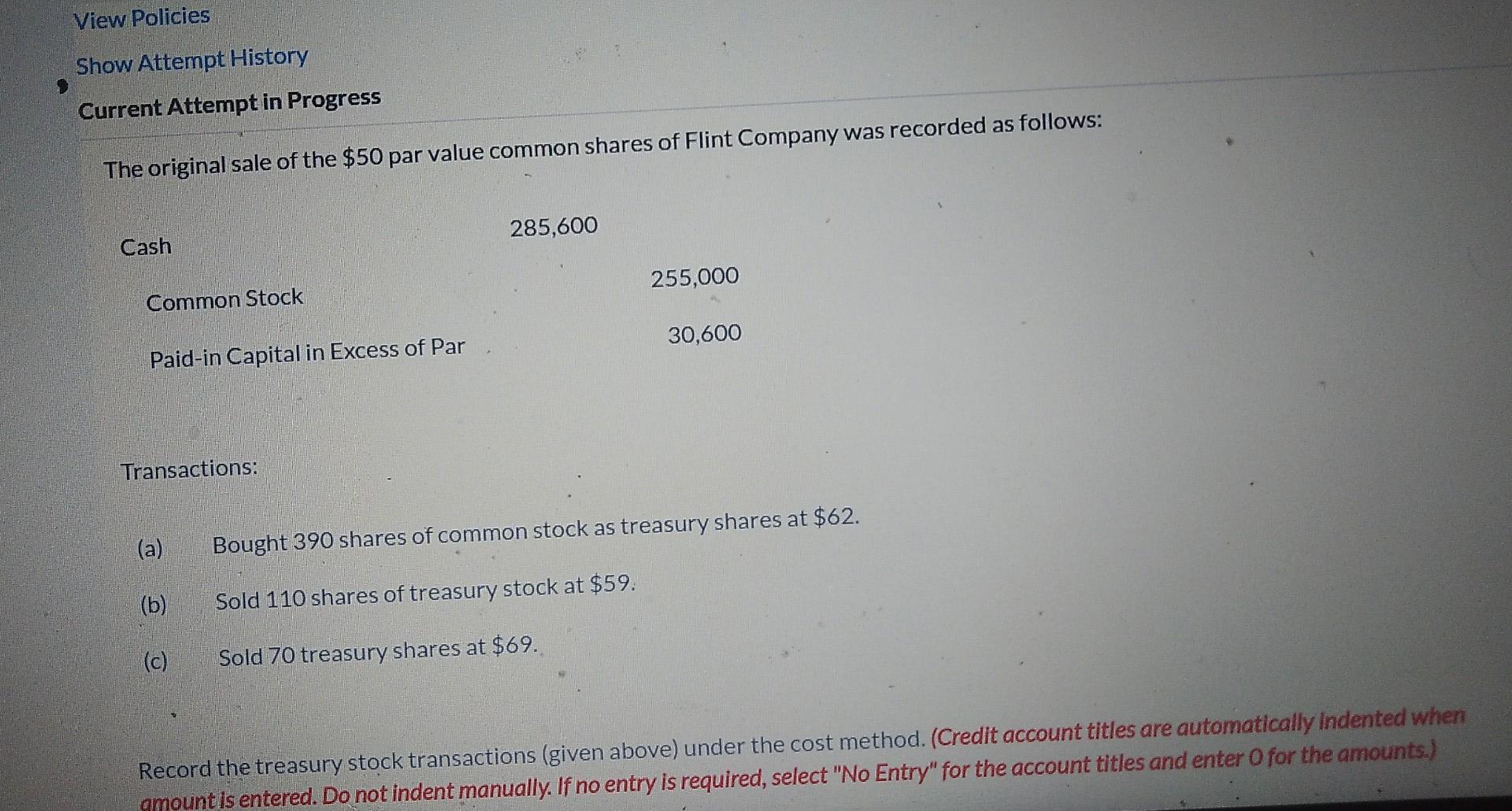  View Policies Show Attempt History Current Attempt in Progress The original