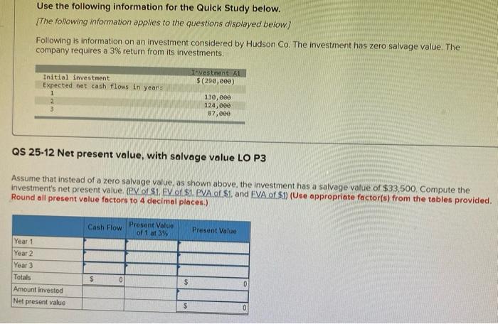 information applies to the questions displayed below) Following is information on an