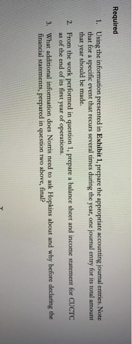  any help would he appreciated Required 1. Using the information presented