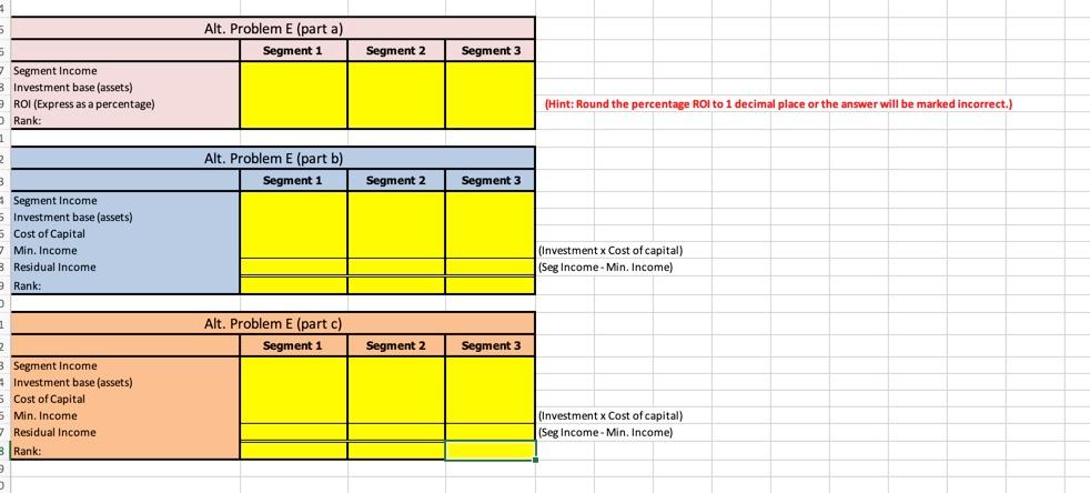 3. Data regarding these segments follow: 48 points Contribution to indirect expenses
