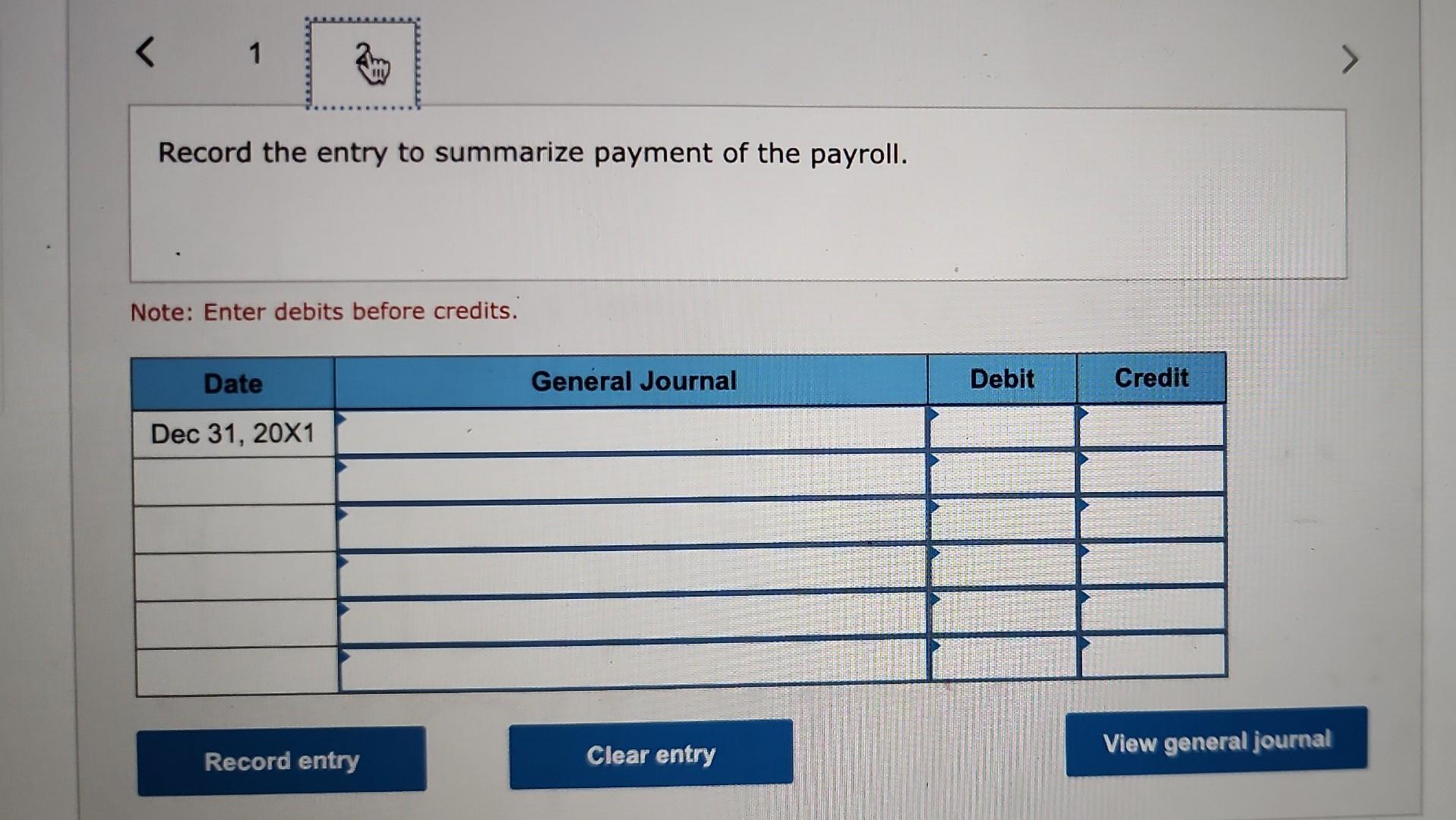 during December are shown below. Cumulative amounts paid prior to the December