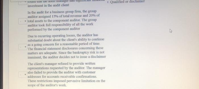 corresponding management assertion that the audit procedure is intended to verify. Test