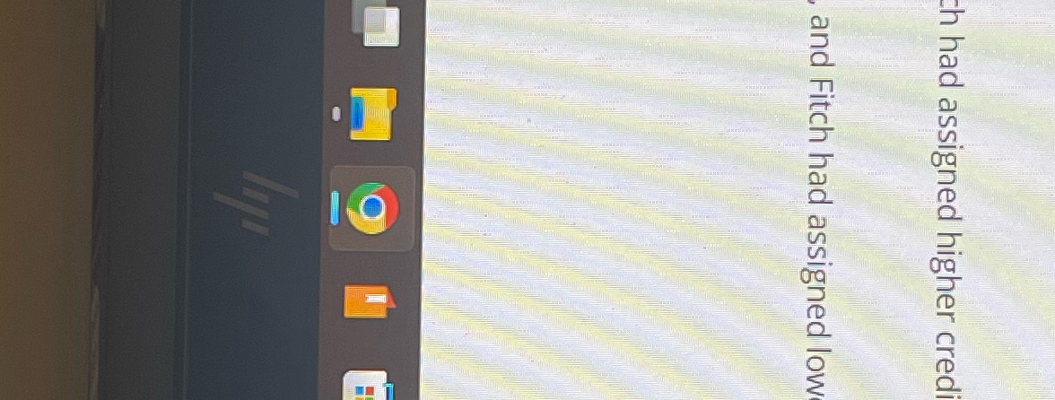 What is the answer h had assigned higher cred and Fitch had