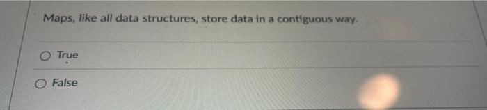 will give like Maps, like all data structures, store data in a