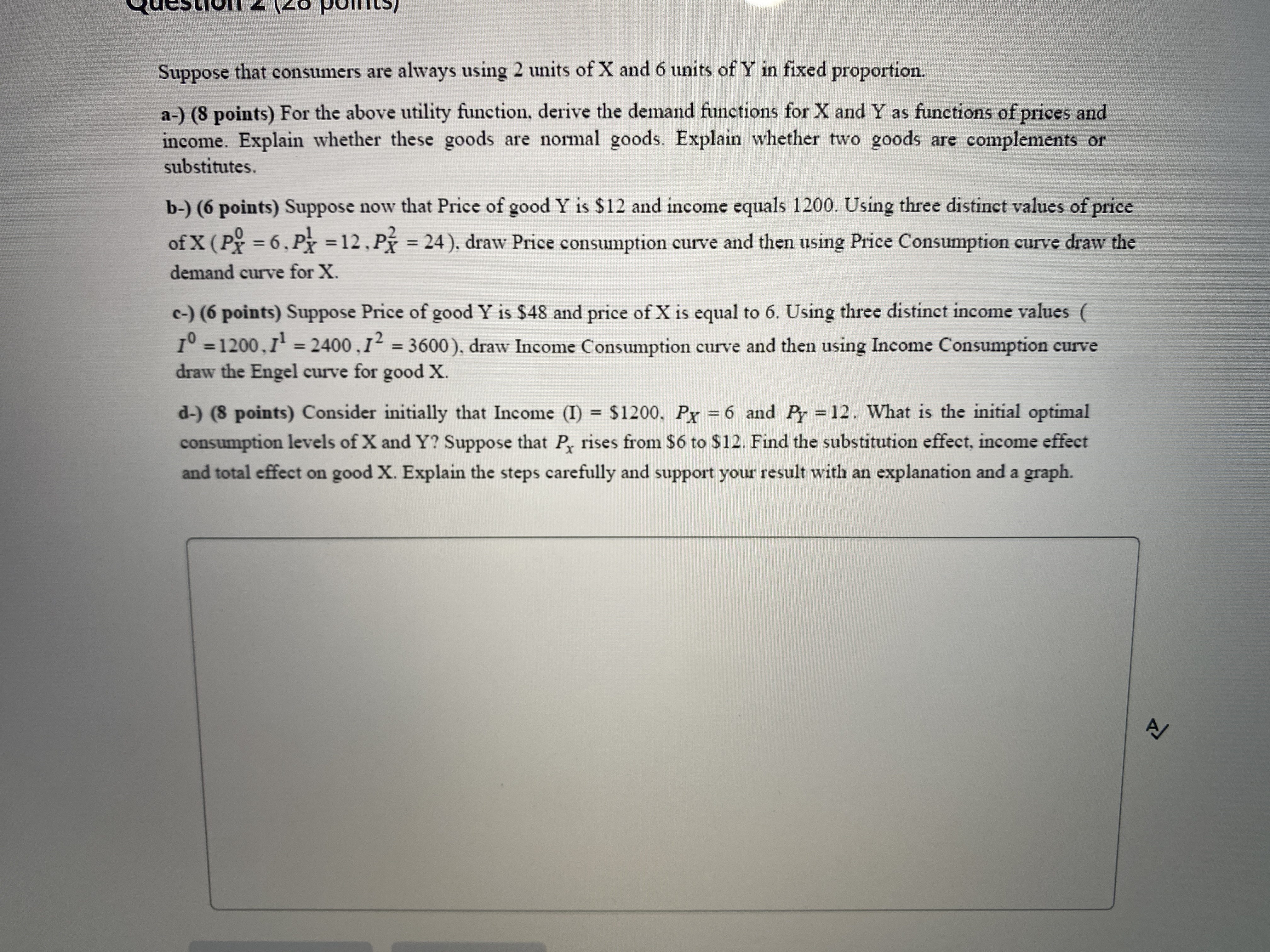 Could you please provide step bu step solution? Suppose that consumers are