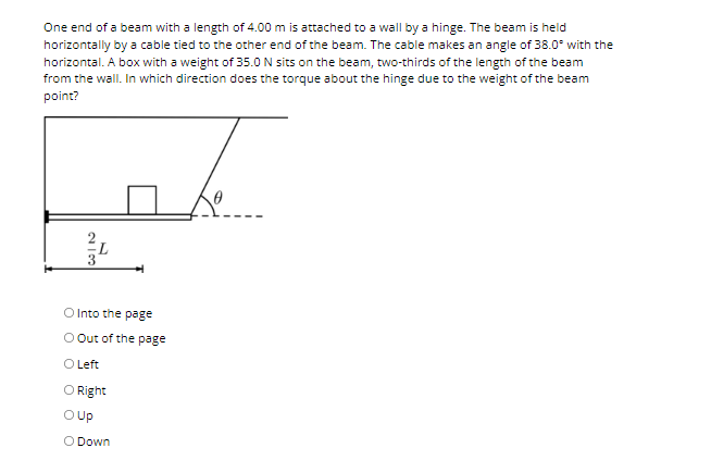 downward in the gure at the right end of the rod. Which