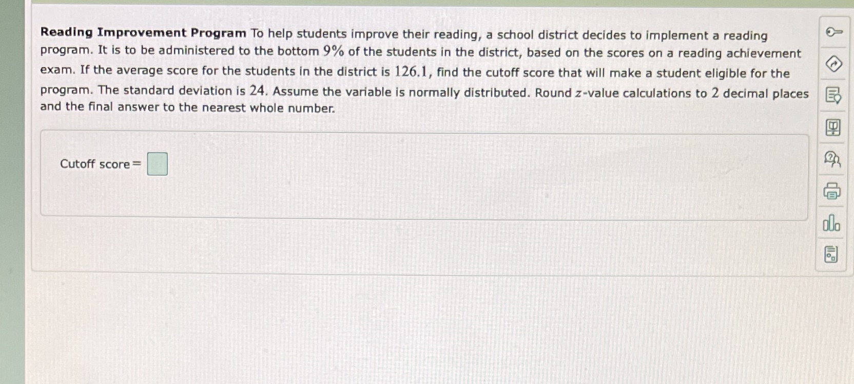 Reading Improvement Program To help students improve their reading, a school
