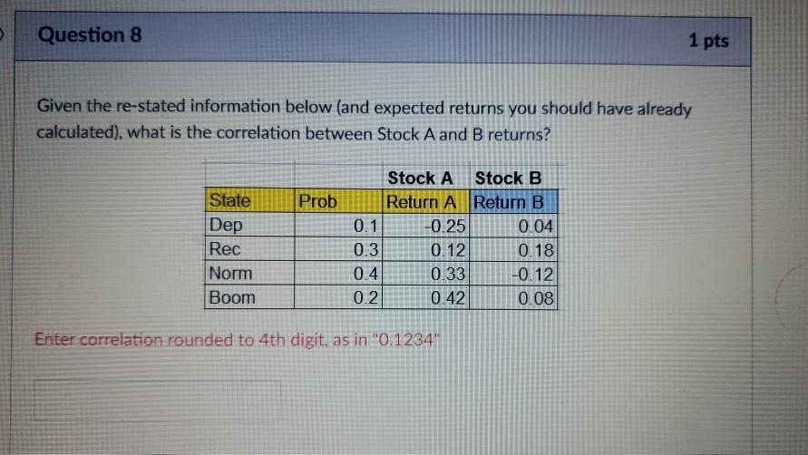 if you were to invest 40% and 60% in B, what would