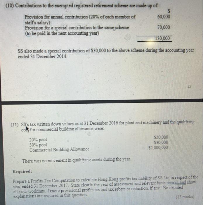 both resale and rental purposes. The income statement for the year ended