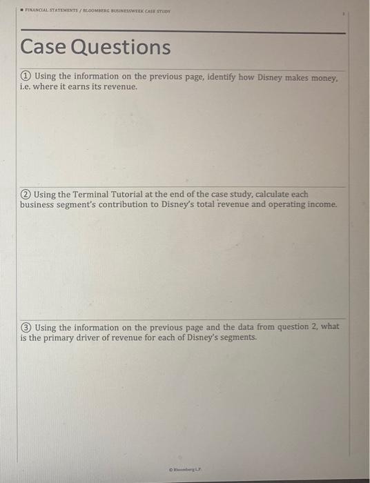 CASEO Businessweek STUDIES Financial Statements Use financial statement ratios Valley that turned